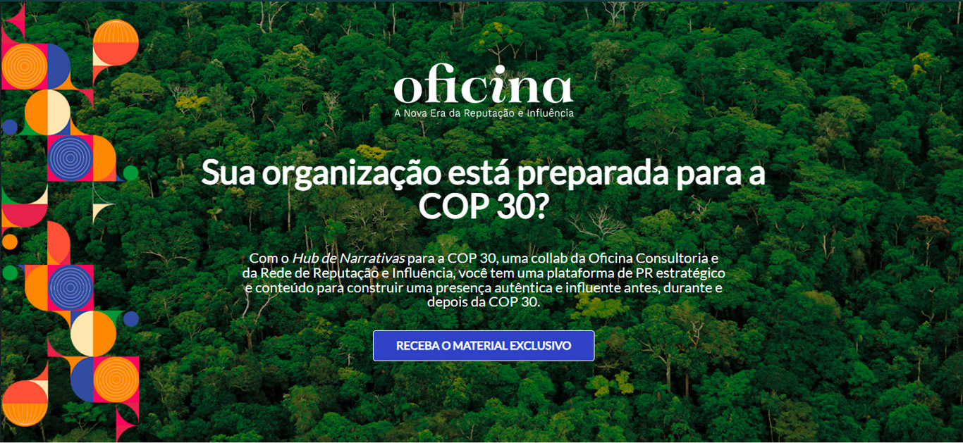 Topo landing page Sua organização está preparada para a Cop30?